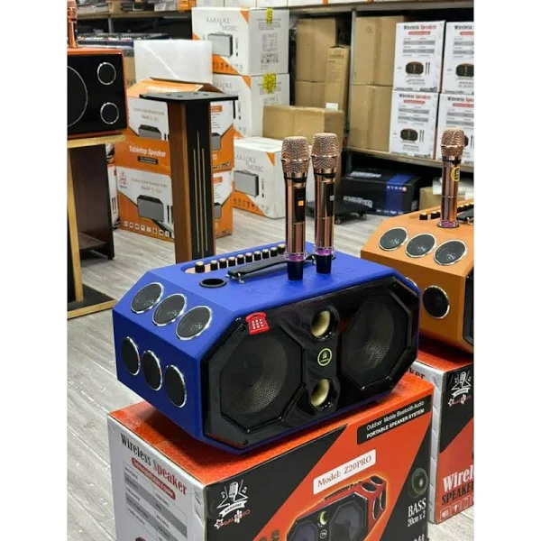 Loa Mini xách tay 2 Bass 2 trung HQ lục giác